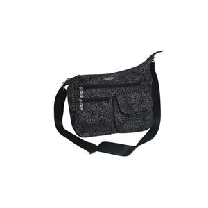 Baggallini Modern Classic Everywhere Midnight Blossom Crossbody Bag Purse Pink